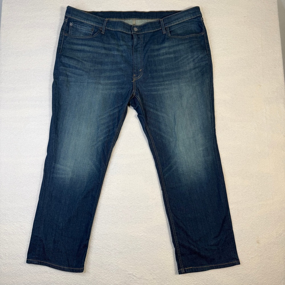 Levis 541 Athletic Taper Jeans Mens 46x30 Medium Dark Wash Blue Denim Indigo